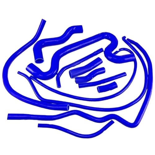 Turboschlauch Benzinschlauch Silikon-Kühlerschlauch passend für Alfa Romeo 75 1.7 Turbo 1986–1992 (12 Stück)(K8-84 blue) von EJUOYO