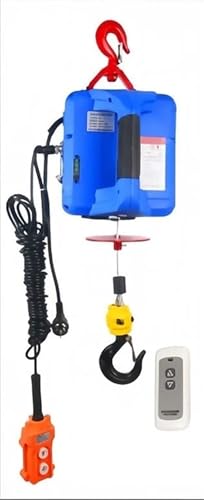 elektrische seilwinde 100–500 kg kleiner elektrischer Mikro-Hebezeug für den Haushalt für Heimdekoration, Produktionswerkstatt, tragbarer Kran Motorkran(Upgrade three in one,200 Kg) von EJUOYO