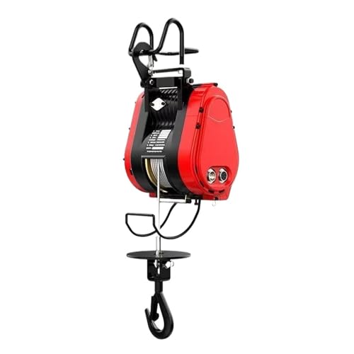 elektrische seilwinde 160 kg 30 m elektrische Doppelloch-Hebemaschine mit 220 V Aufhängung, tragbarer Haushaltskran, Schnellbau-Hebebühne, bürstenloser Kupfermotor Motorkran(B) von EJUOYO