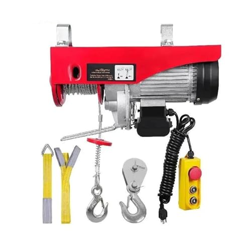 elektrische seilwinde 200–800 kg elektrischer Hebezeug mit kabelgebundener/kabelloser Fernbedienung, Hebekran, Seilwinde Motorkran(Wireless 400kg) von EJUOYO