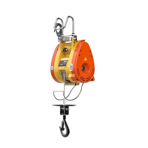 elektrische seilwinde 230 kg 30 m Doppelloch-Elektro-Hebezeug, 220 V Aufhängung, tragbar, Schnellbau-Hebezeug, bürstenlose elektrische Winde Motorkran(360 Handle) von EJUOYO