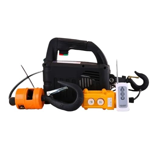 elektrische seilwinde 3 IN 1 Fernbedienung 500 kg Elektrische Hebemaschine Aluminium Shell Hebezeug Haushalt Innen Kleine Kran Hebekran Motorkran(100kg 25m) von EJUOYO