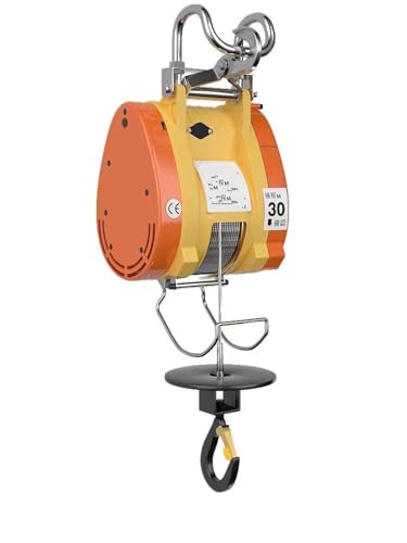 elektrische seilwinde 300 kg 360 kg Hebezeug Tragbarer hängender kleiner Hebezeug Ultrahocheffiziente Kabelwinde Mini-Elektrohebekran Motorkran(160kg 30m 220V) von EJUOYO