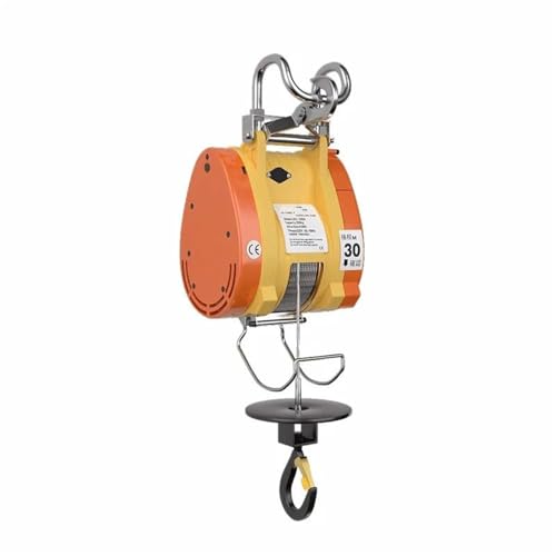 elektrische seilwinde 300 kg 360 kg Hebezeug Tragbarer hängender kleiner Hebezeug Ultrahocheffiziente Kabelwinde Mini-Elektrohebekran Motorkran(180kg 30m 220V) von EJUOYO