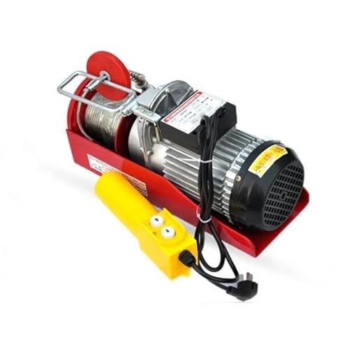 elektrische seilwinde 980 W Mini-Elektro-Hebekran, tragbar, 200–400 kg, 12 Meter, kleiner Heimkran, Renovierungskran, 220 V, 12 m/min Motorkran von EJUOYO