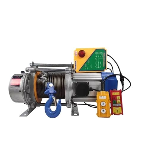 elektrische seilwinde Elektrische Winde mit drahtloser Fernbedienung 30 m, Hochleistungswinde 1500 kg/1,5 t, Hebewinde 110 V/220 V/380 V Motorkran(110V remote control) von EJUOYO