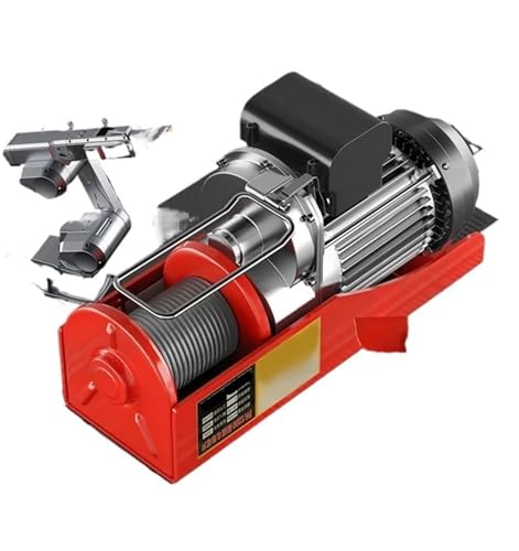 elektrische seilwinde Elektrischer Hebekran, Kabelhebewinde für Boot, Auto, Garage, Aufzug mit kabelgebundenem Fernbedienungsheber Motorkran(300kg 30m) von EJUOYO