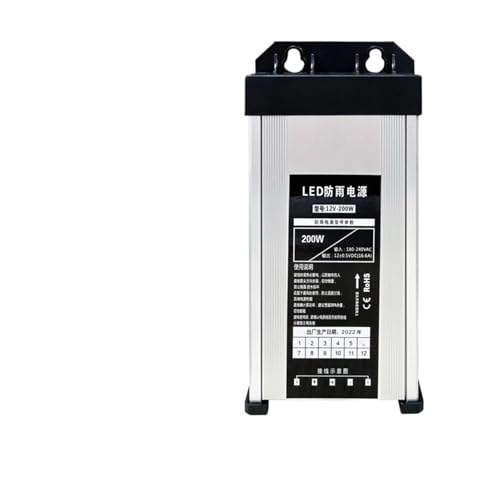 AC/DC 12V 60W 120W 200W 300W 400W Outdoor Rainproof Switching Power Supply Lighting Gluing LED Drive Outdoor Transformer(TSFY1-12200) von EJZEIXKUV