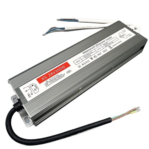 AC180-265V To DC 12V 24V LED Driver Power Supply 60W 100W 150W 200W 300W 600W Outdoor Waterproof IP67 Lamp Lighting Transformers(400 Watts,DC 24V) von EJZEIXKUV