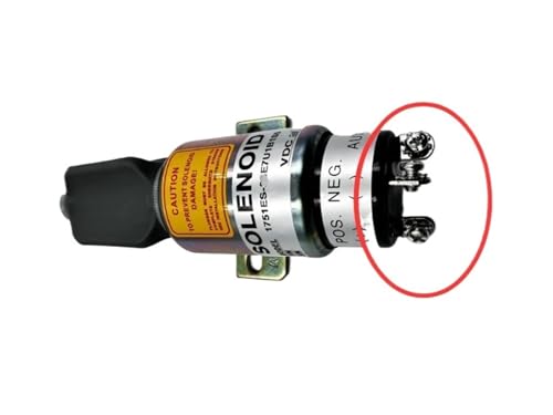 DC 12V 24V Diesel Generator Motor Stop Magnetventil Kraftstoff Schalter For Pull Elektronische Flammendurchschlag Kraftstoff Cut Off Schalter Genset Teile(12V 3PINS) von EJZEIXKUV