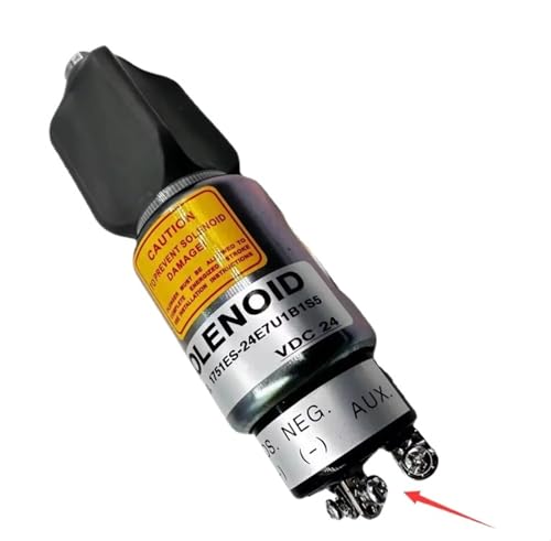 DC 12V 24V Diesel Generator Motor Stop Magnetventil Kraftstoff Schalter For Pull Elektronische Flammendurchschlag Kraftstoff Cut Off Schalter Genset Teile(24V 3PINS) von EJZEIXKUV