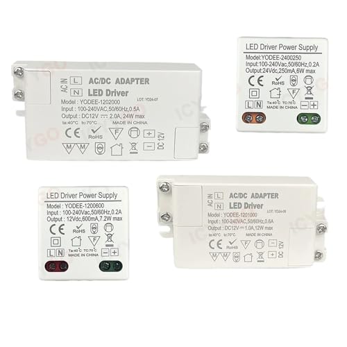 DC12V 24V Constant Current Power Supply 3W 6W 10W 12W 24W 36W 60W Lighting Transformer 1A 2A 3A 5A Driving Power Supply(B-24W-12V-2.0A) von EJZEIXKUV