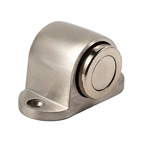 Magnetic Door Stoppers,Magnetic Door Stop Catch,Compact Stainless Steel Metal Magnet Door stopper,Wall Door Holder with Mounted Screws (Silver, 1PCS) von EJiaDuola