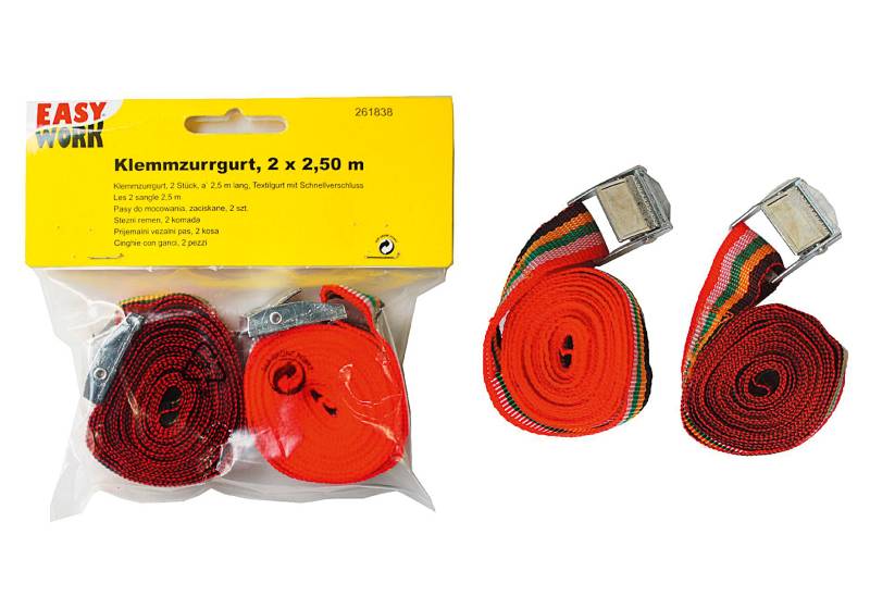2 Klemmzurrgurte, a 2,5 m von EK/servicegroup