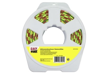 Allzweckschnur, 6mm x 20 mt Gelb-rot-grün, Allzweckschnur, 6mm x 20 mt Gelb-rot-grün, von EK/servicegroup