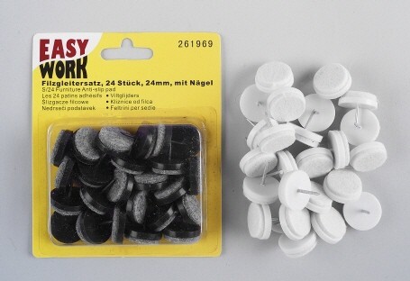 Easy Work Filzgleitersatz 24 Stück mit Nägeln Easy Work Filzgleitersatz 24 Stück mit Nägeln von EK/servicegroup