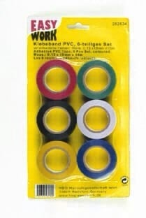 Easy Work Klebeband PVC - 6-teiliges Set Easy Work Klebeband PVC - 6-teiliges Set von EK/servicegroup