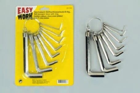 Easy Work Sechskant-Stiftschlüsselsatz 8teilig Easy Work Sechskant-Stiftschlüsselsatz 8teilig von EK/servicegroup