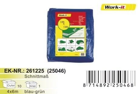 Gewebeplane mit Ösen, 4x6m, TOKO von EK/servicegroup