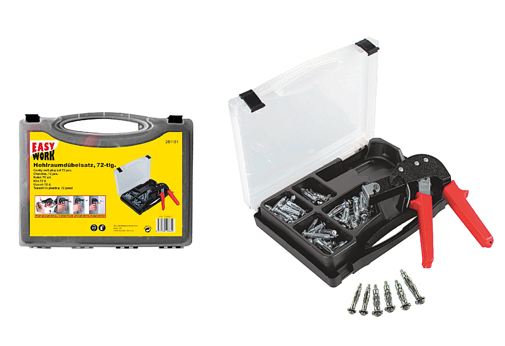 Hohlraumdübersatz 72-teilig Hohlraumdübersatz 72-teilig von EK/servicegroup