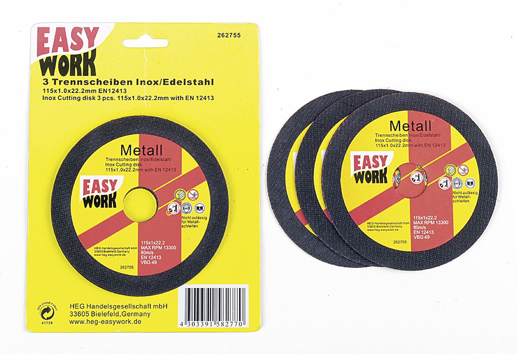 Inox-Trennscheiben Inox-Trennscheiben von EK/servicegroup