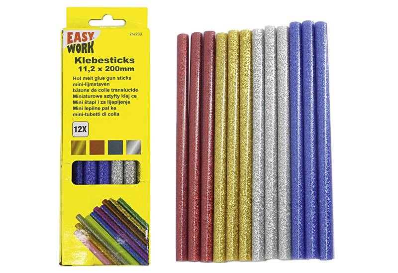 Klebesticks farbig Glitzer von EK/servicegroup