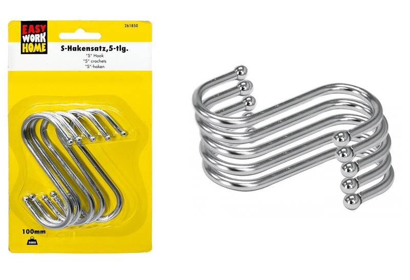 S-Hakensatz 5-teilig, 10mm S-Hakensatz 5-teilig, 10mm von EK/servicegroup