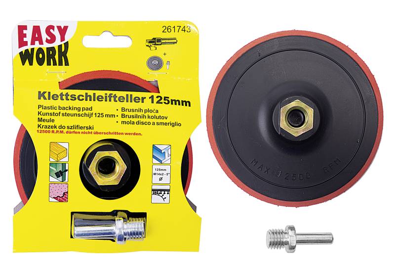 Schleifteller mit Klett 125mm von EK/servicegroup