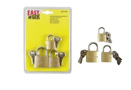 Vorhangschlosssatz 3-tlg. 2 Stahl Vorhangschlosssatz 3-tlg. 2 Stahl von EK/servicegroup