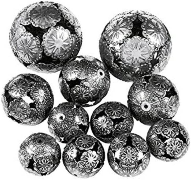 EK Germany Dekokugel Metallkugeln Set 11tlg. anth (1 St) von EK Germany