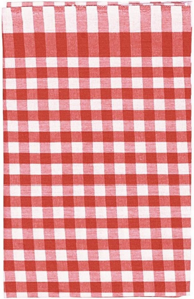 EK Germany Geschirrtuch Geschirrtuch "Karo-Design" Baumwolle 50x70 cm rot, (1-tlg) von EK Germany