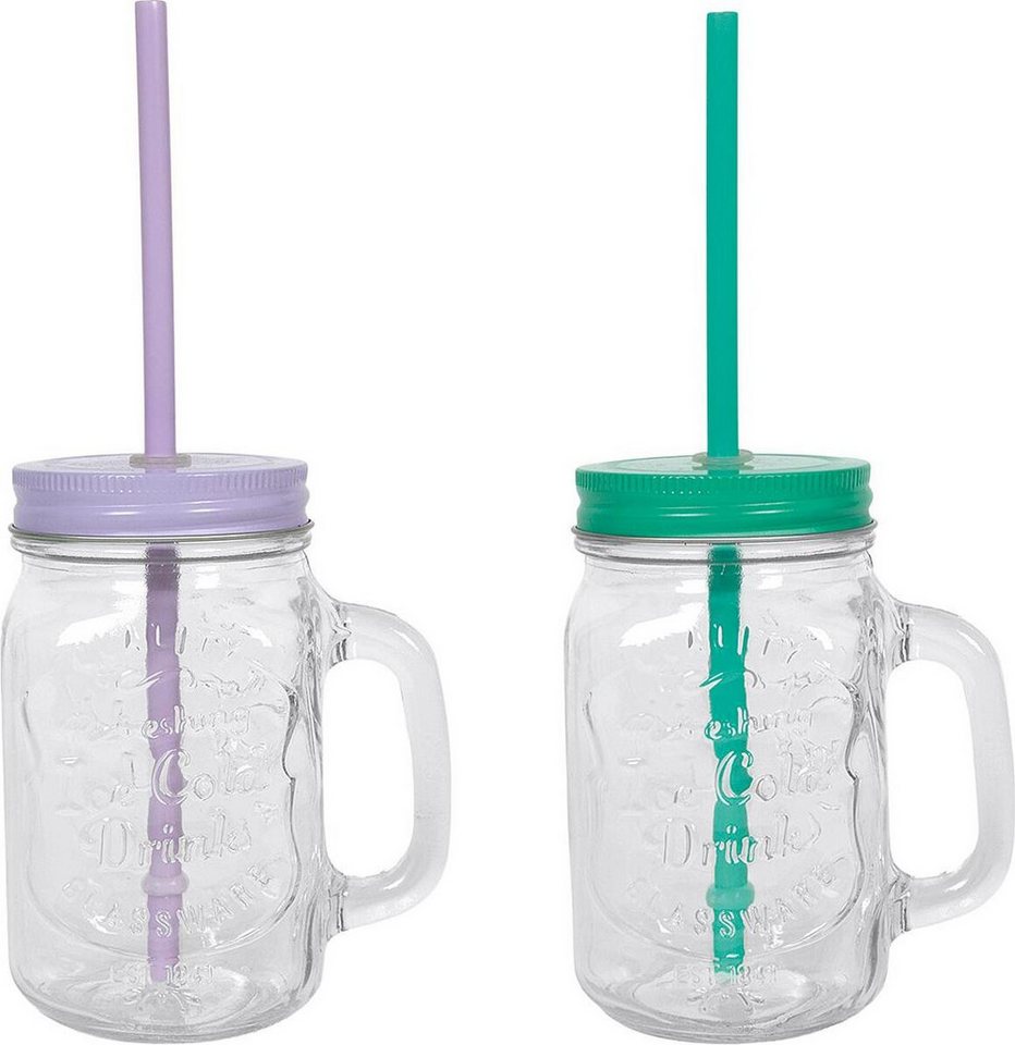 EK Germany Glas Henkel-Trinkglas 2fach sortiert, 500ml EK Germany Glas Henkel-Trinkglas 2fach sortiert, 500ml von EK Germany