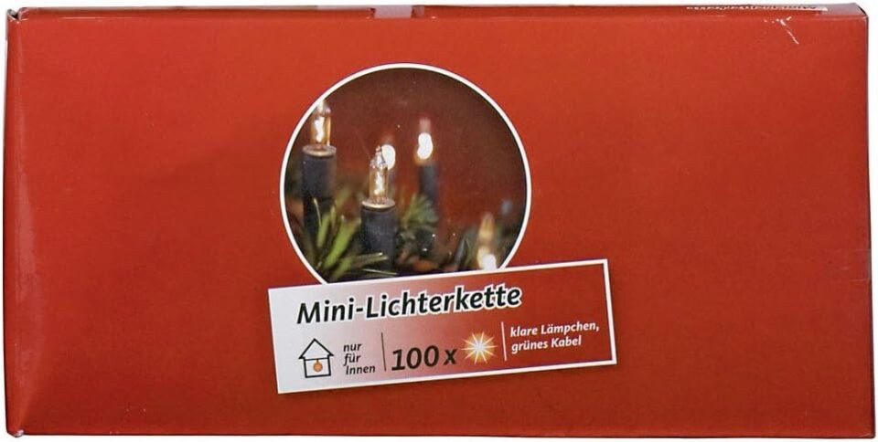 EK Germany Lichterkette Lichterkette, Weihnachtslichterkette klar, 100 tgl. EK Germany Lichterkette Lichterkette, Weihnachtslichterkette klar, 100 tgl. von EK Germany