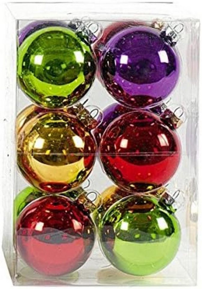 EK Germany Weihnachtsbaumkugel Glas-Kugel Trad ø8cm 12st. (1 St) von EK Germany