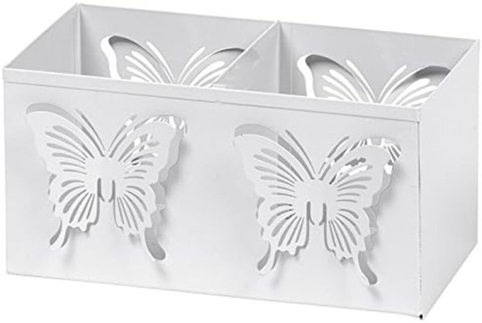 EK Germany Windlicht Windlicht 8x8 ws Schmetterl. (1 St) von EK Germany