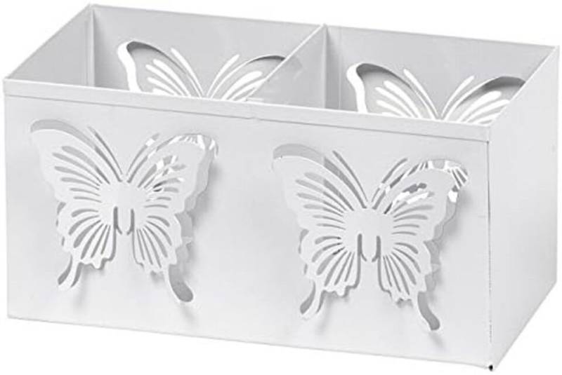 EK Germany Windlicht Windlicht 8x8 ws Schmetterl. (1 St) von EK Germany