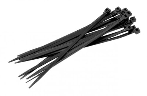 EKABEL24| Kabelbinder Set 100 Stück | Schwarz | 8,8 x 450 mm | UV-beständig & reißfest | für Garten, Haushalt, Elektro, KFZ EKABEL24| Kabelbinder Set 100 Stück | Schwarz | 8,8 x 450 mm | UV-beständig & reißfest | für Garten, Haushalt, Elektro, KFZ von EKABEL24.DE