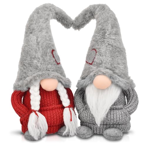 EKARSEN Handgemachte Paar Wichtel GNOME Zwerg Puppen Hausdeko Kinder Spielzeug Valentinstag Weihnachten Ostern von EKARSEN