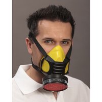 Ekastu Halbmaske Polimask Gamma Silikone o.Filter DIN EN140 f. Brillenträger von EKASTU Safety