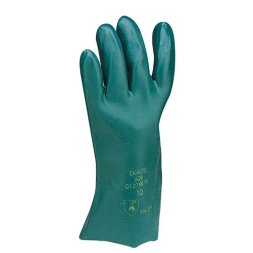 EKASTU Sekur 381 629 Polyvinylchlorid Chemiekalienhandschuh Groeße (Handschuhe): 9, L EN 374, EN 3 von EKASTU Sekur