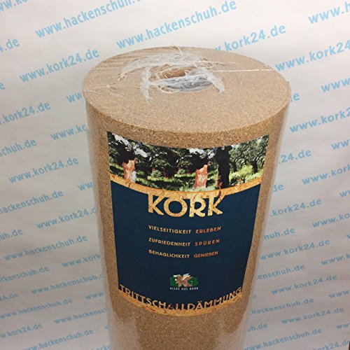 EKB-Kork Trittschalldämmung 10x1m 3mm stark natürliche Dämmunterlage/Rollenkork für Parkett und Laminat von EKB-Kork