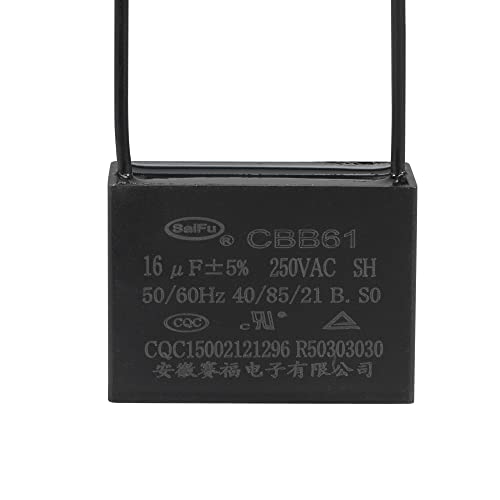 Deckenventilatorkondensator CBB61, Kondensator metallisierter Polypropylenfolie, ideal for Ventilatoren, Pumpen, Motoren, die laufen MENJEEEYIN von EKCHBSRT