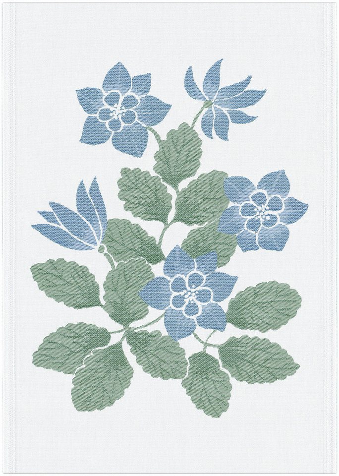 EKELUND MASTER WEAVERS 1692 Geschirrtuch Küchenhandtuch Ängsblå 010 48x70 cm, (1-tlg., 1 x Geschirrtuch), gewebt von EKELUND MASTER WEAVERS 1692