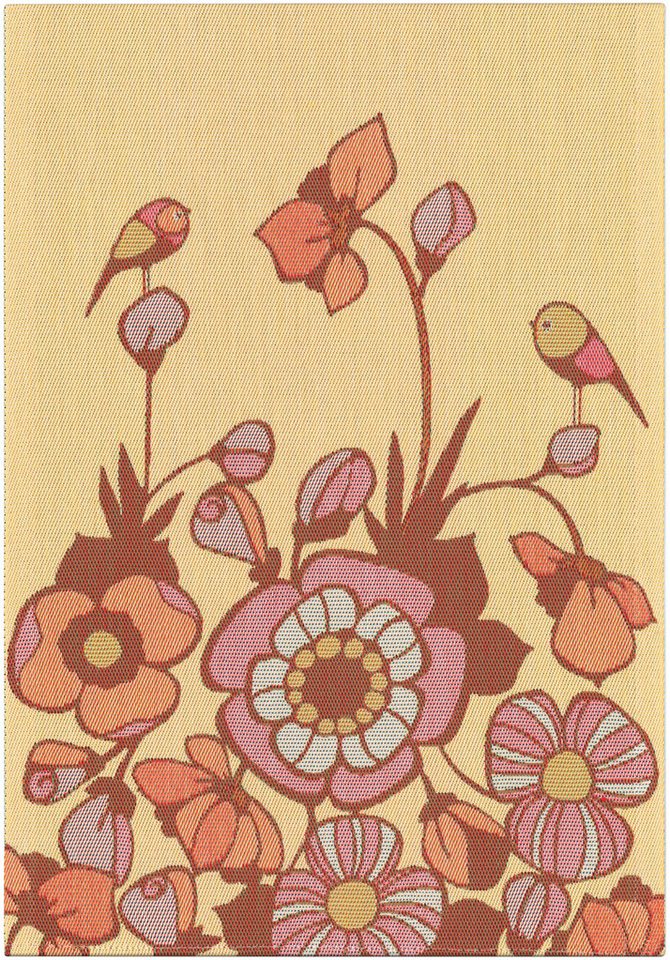EKELUND MASTER WEAVERS 1692 Geschirrtuch Küchenhandtuch Blomkvitter 520 35x50 cm, (1-tlg., 1 x Geschirrtuch), Pixel gewebt (6-farbig) von EKELUND MASTER WEAVERS 1692