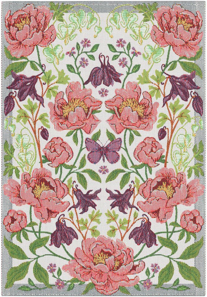 EKELUND MASTER WEAVERS 1692 Geschirrtuch Küchenhandtuch Blomsterfest 599 35x50 cm, (1-tlg., 1 x Geschirrtuch), Pixel gewebt (6-farbig) von EKELUND MASTER WEAVERS 1692