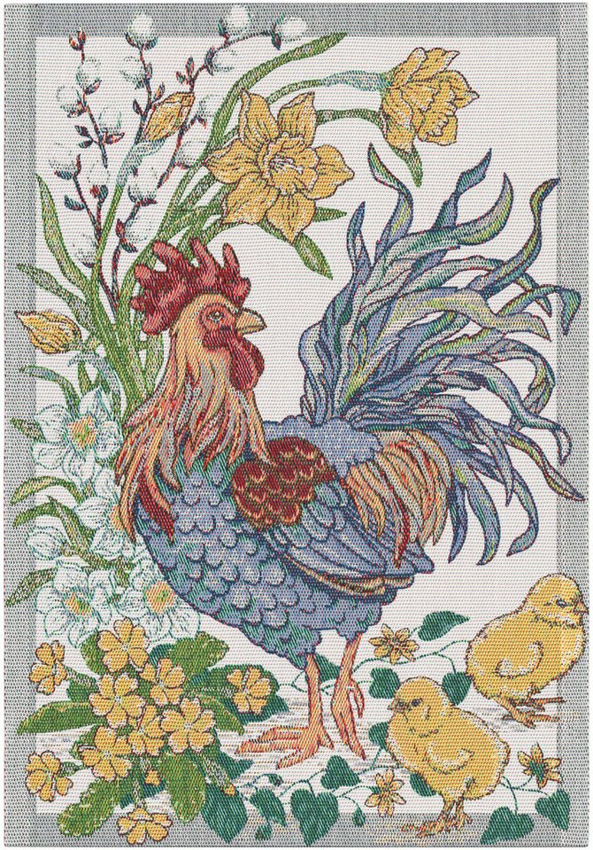 EKELUND MASTER WEAVERS 1692 Geschirrtuch Küchenhandtuch Fjäderblom 599 35x50 cm, (1-tlg., 1 x Geschirrtuch), Pixel gewebt (6-farbig) von EKELUND MASTER WEAVERS 1692