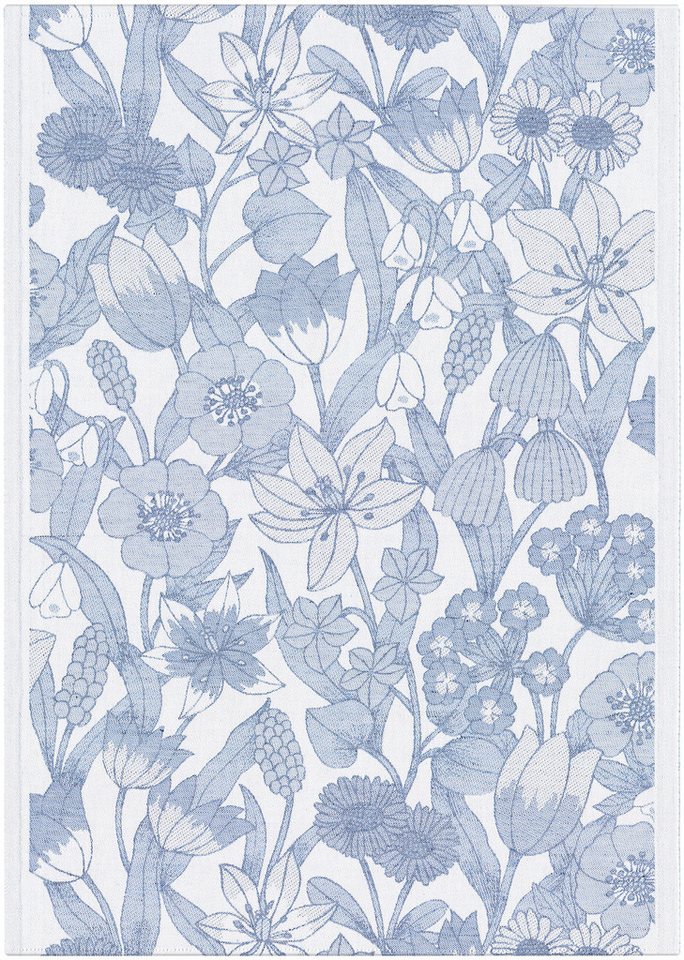 EKELUND MASTER WEAVERS 1692 Geschirrtuch Küchenhandtuch Havsblom 010 50x70 cm, (1-tlg., 1 x Geschirrtuch), gewebt von EKELUND MASTER WEAVERS 1692