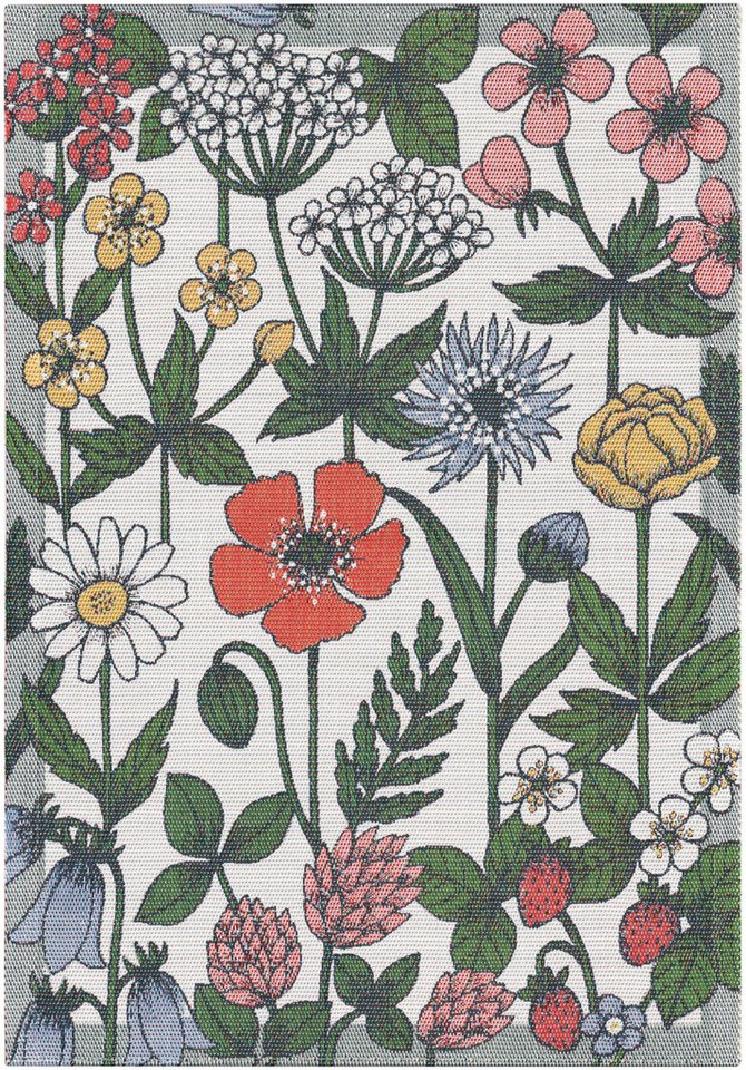 EKELUND MASTER WEAVERS 1692 Geschirrtuch Küchenhandtuch Vildblomster 599 35x50 cm, (1-tlg., 1 x Geschirrtuch), Pixel gewebt (6-farbig) von EKELUND MASTER WEAVERS 1692