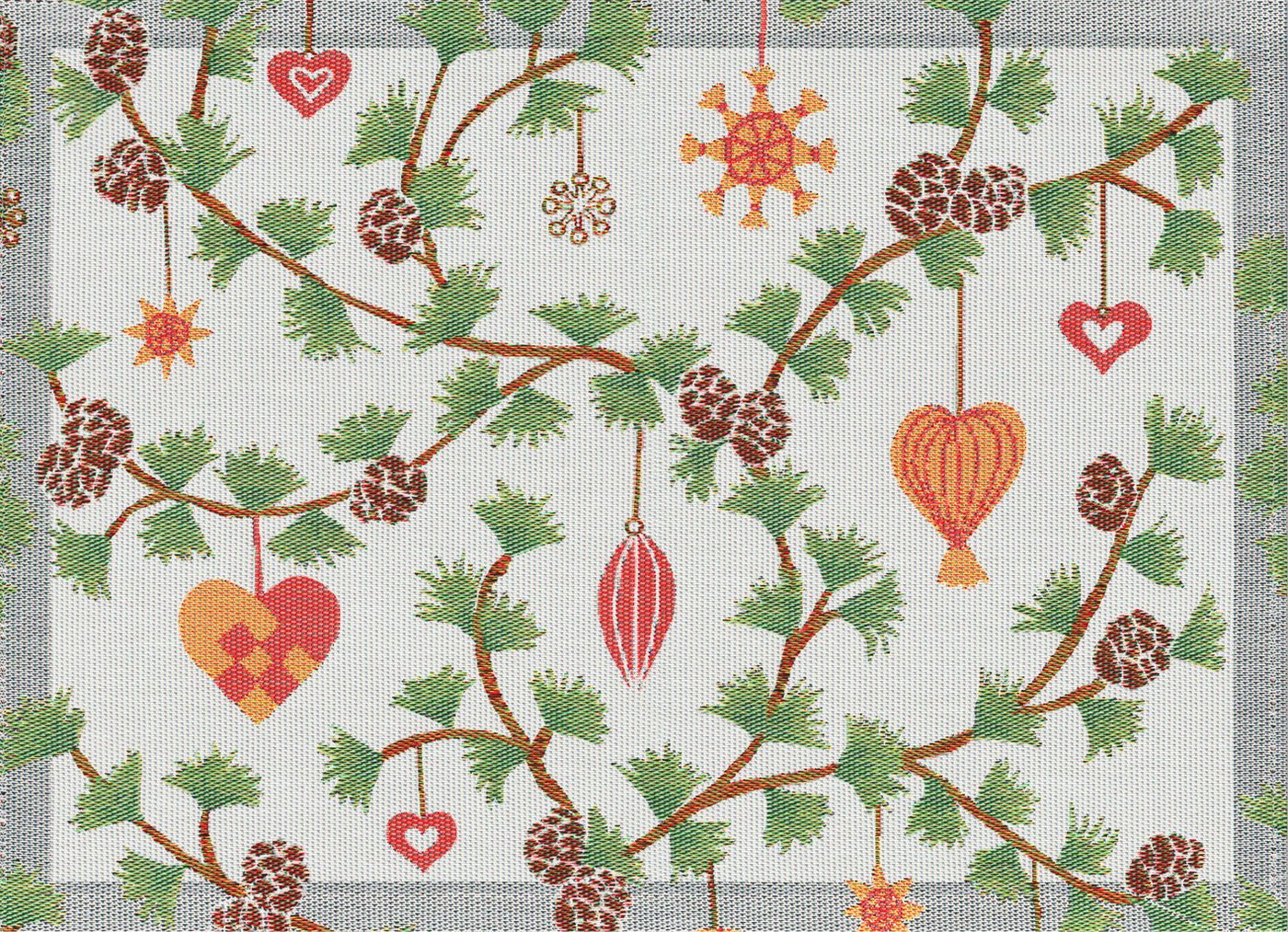 EKELUND MASTER WEAVERS 1692 Platzset Tischsets (2x Set) Julefröjd 599 35x48 cm, (Set, 2-St), unbehandelt von EKELUND MASTER WEAVERS 1692