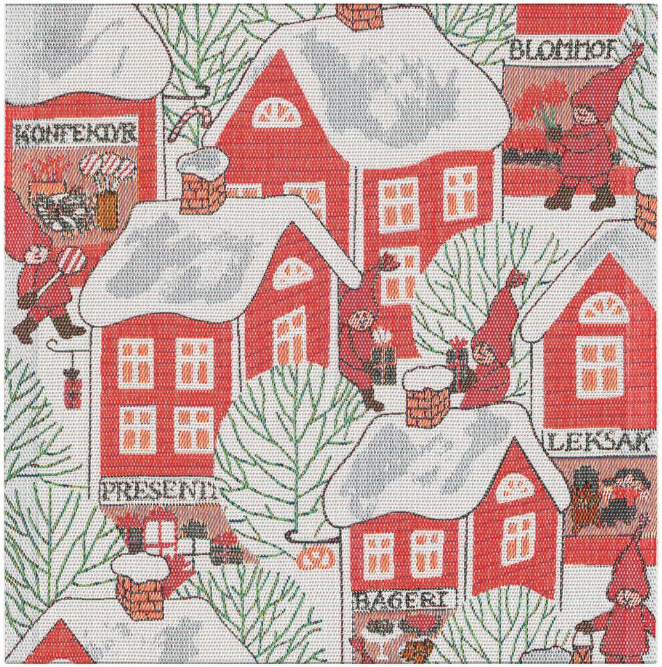 EKELUND MASTER WEAVERS 1692 Stoffserviette Serviette Tomtebyn 530 35x35 cm, (1 St) von EKELUND MASTER WEAVERS 1692